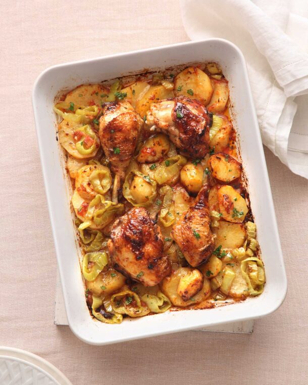 Κοτόπουλο με πατάτες στον φούρνο, «προβενσάλ»