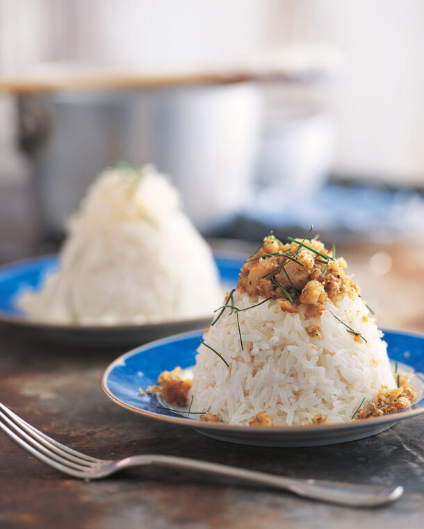 Κολλώδες ρύζι με γαρίδα