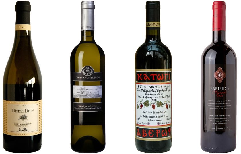 Ελληνικά κρασιά από ξένες ποικιλίες