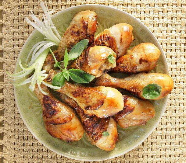 «Κινέζικο» κοτόπουλο στο φούρνο με σόγια και μέλι