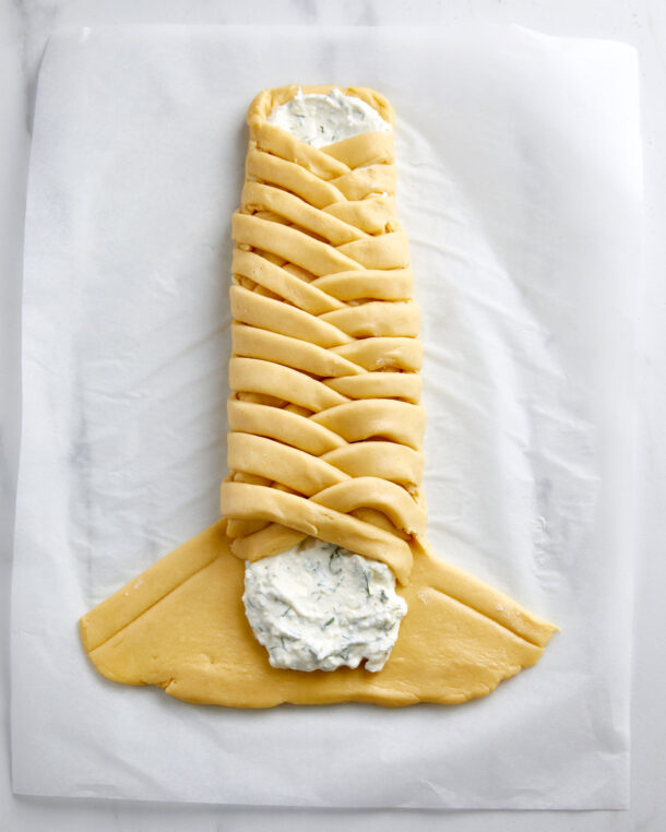 Δανέζικη πλεξούδα με τυρί- cheese Danish