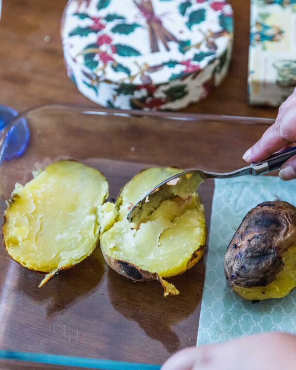 Πατάτες γεμιστές (jacket potatoes)