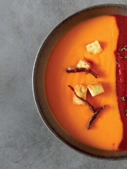 Σούπα με κολοκύθα, καρότο και γλυκοπατάτα